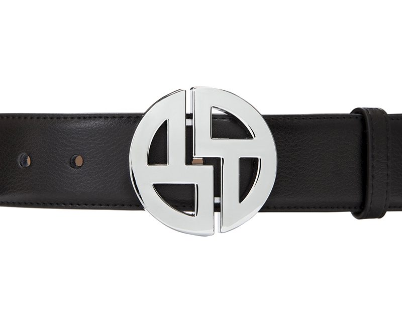 Black with silver buckle