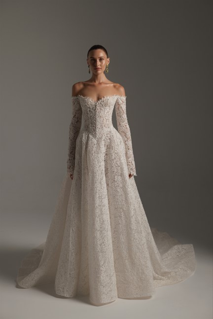 city hall wedding dress long sleeve Long Sleeve Trumpet Bridal Gown by Adrianna Papell 31232 – ABC Fashion